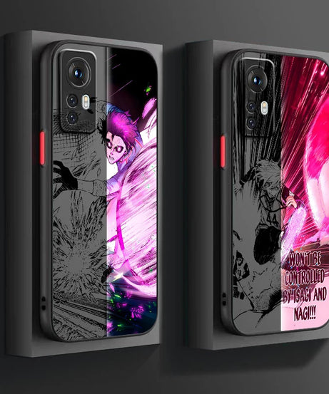 Blue Lock Frosted Anime Case – Cool Translucent Back Cover for Xiaomi Mi Series