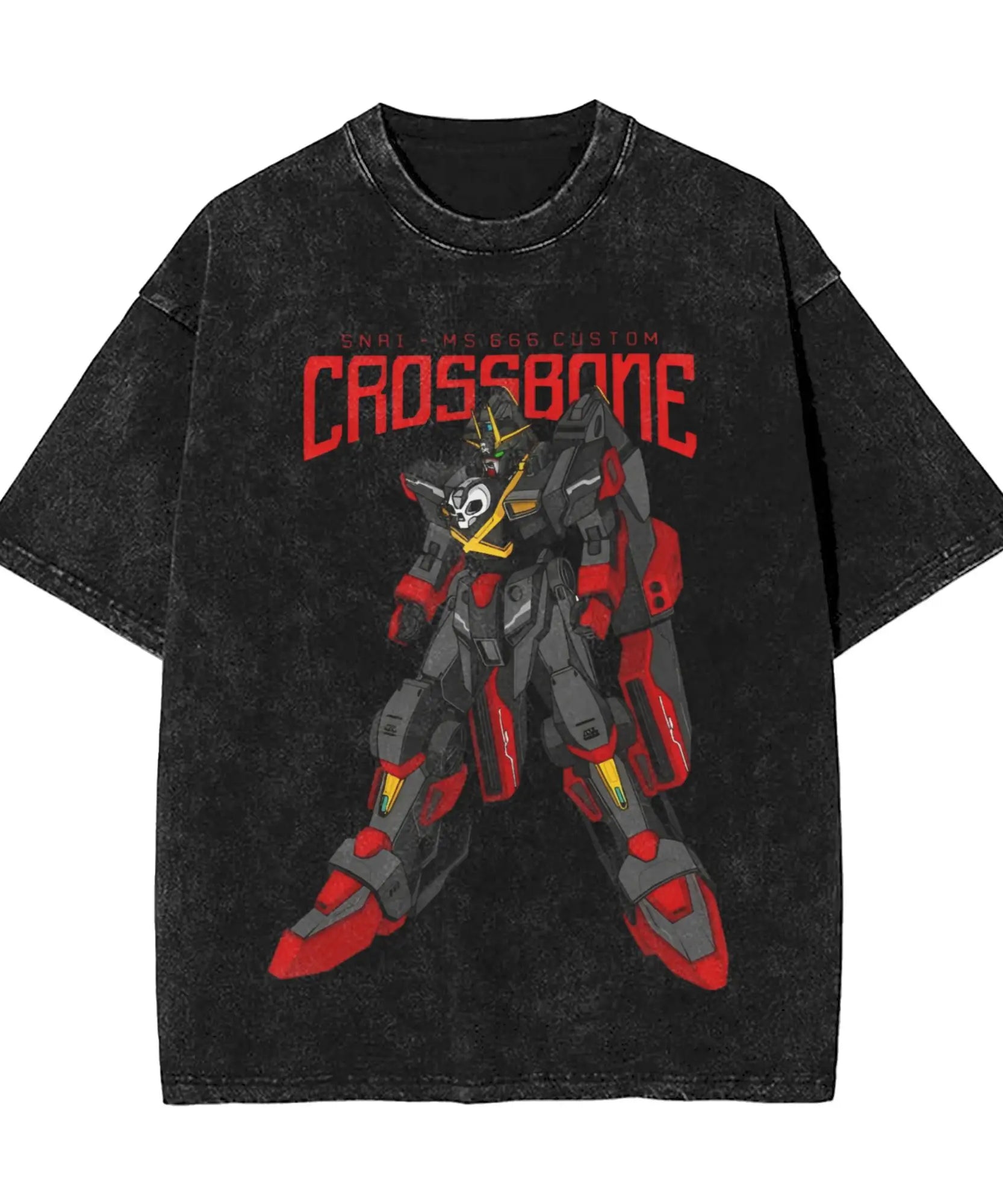 Y2k Clothes Gundam Graphic T-shirts Man Summer Trendy Casual Short Sleeved Tee Women's Vintage Washed Cotton Gym Clothing Tops