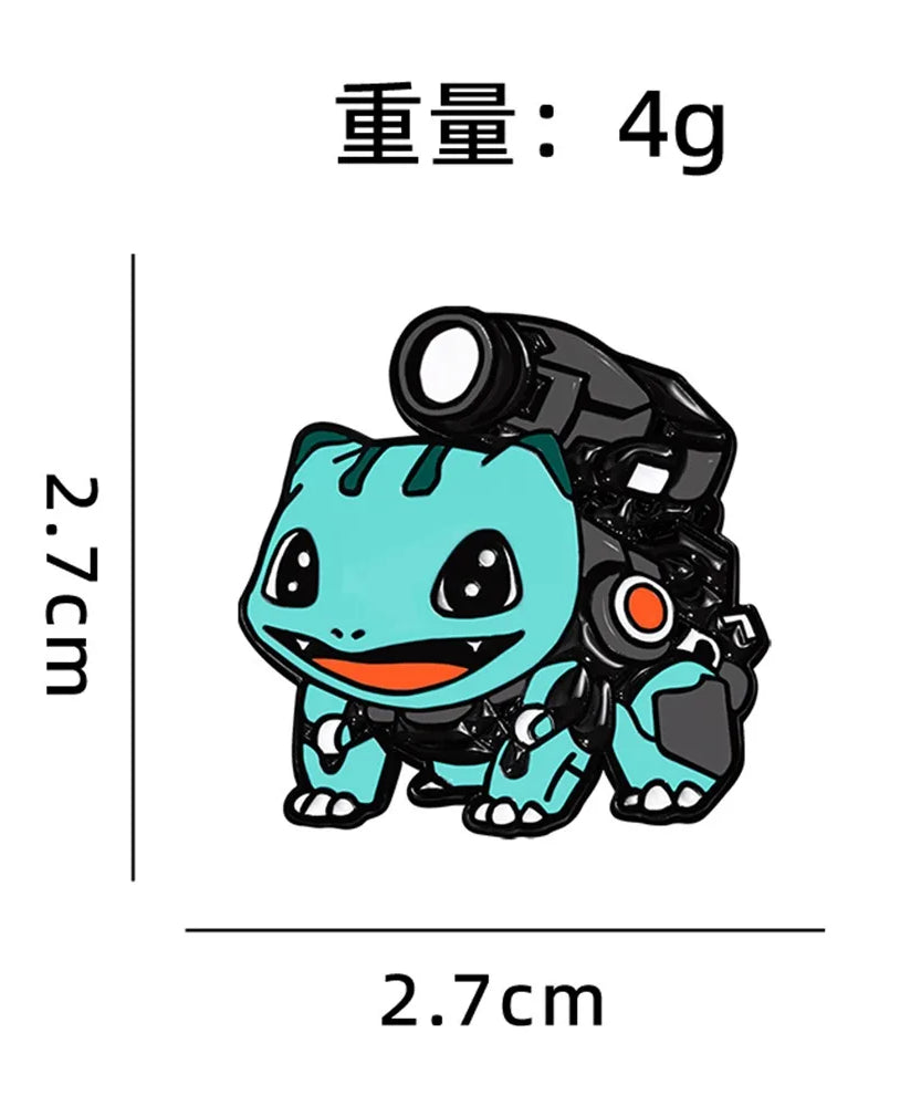 Anime Pokemon Enamel Pins Pikachu Squirtle Gengar Funny Cosplay Brooches Badges Lapel Pin Collection for Fans Accessory