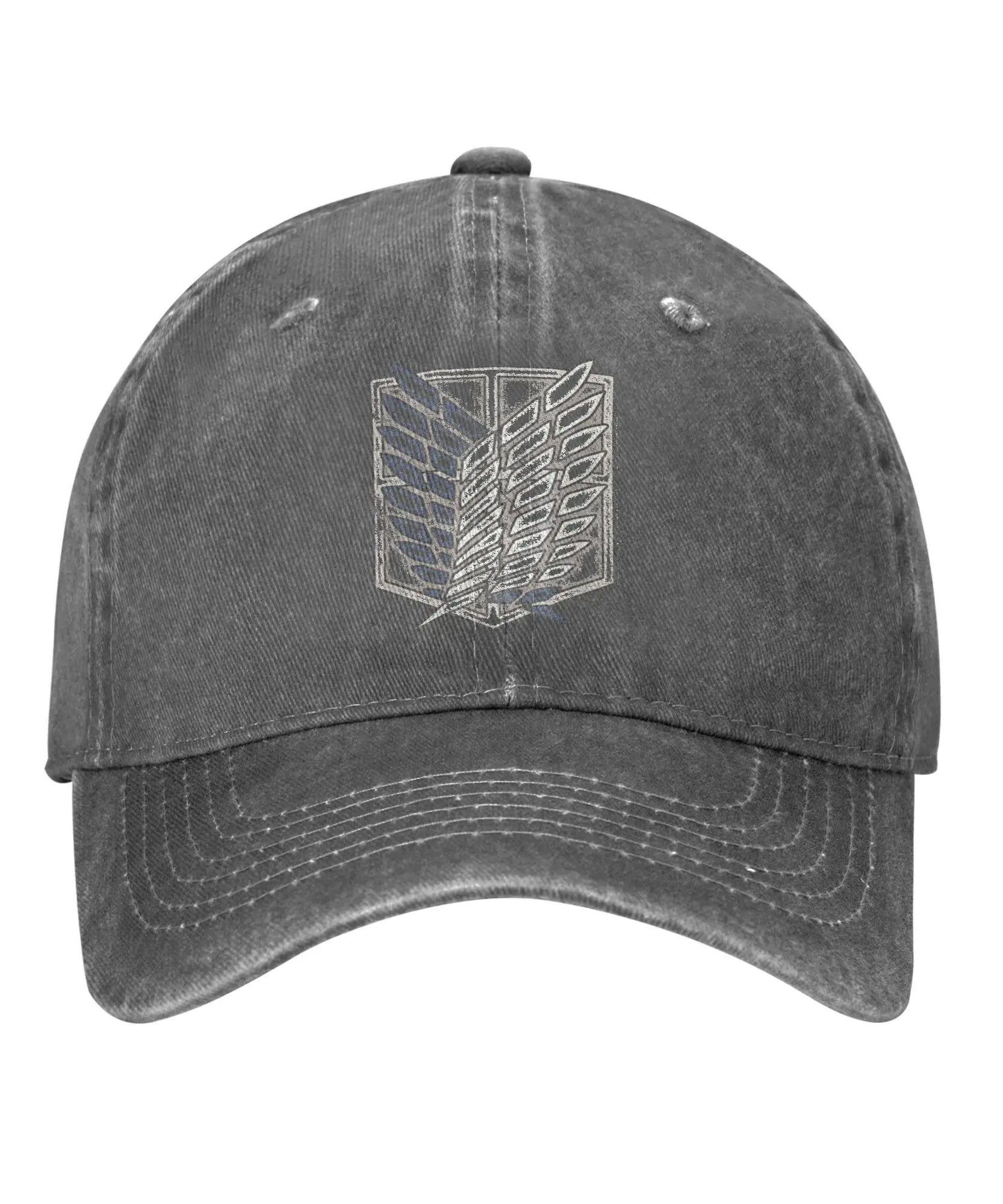 Attack On Titan Distressed Scout Symbol Anime Baseball Caps Vintage Distressed Cotton  Snapback Cap Unisex Travel  Gift Hats Cap