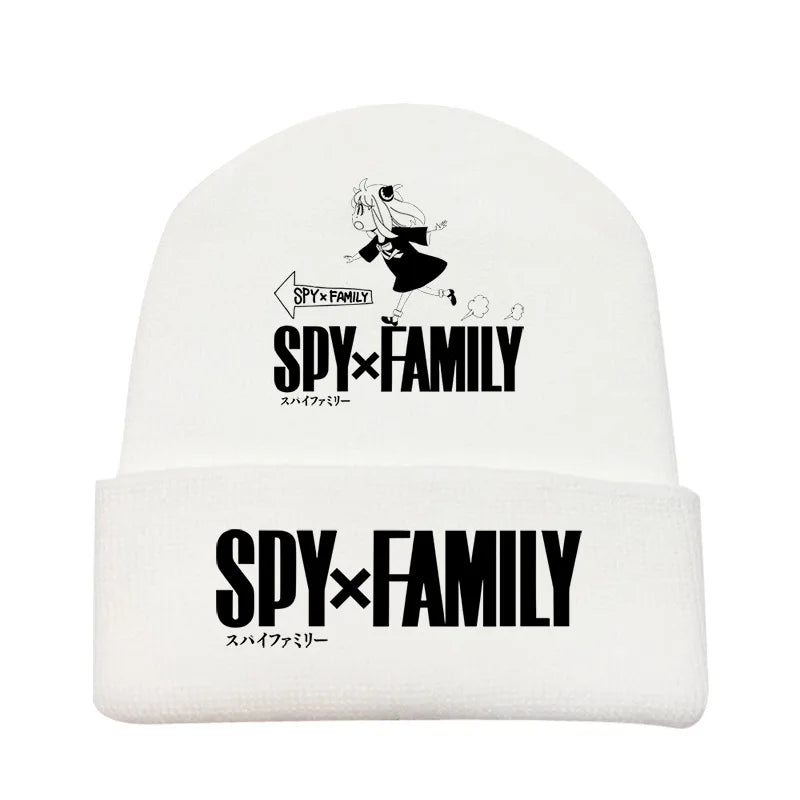 New Spy×Family Peripherals for Men and Women New Personalized Creative Letter Printing Soft, Comfortable and Warm Knitted Hats