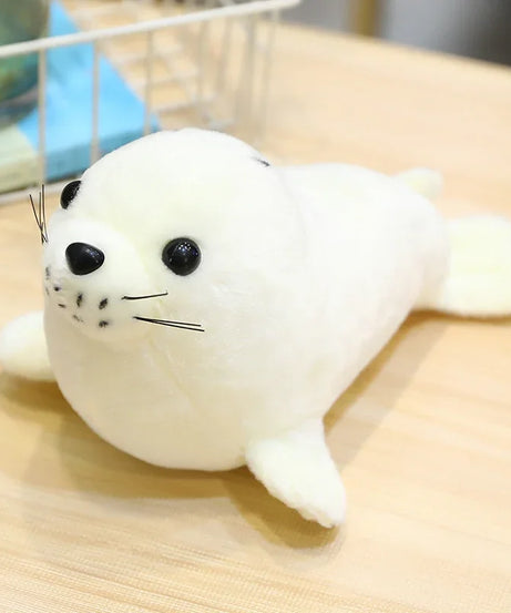 New Funny Aquarium Plush Toys Stuffed Soft Sea Lion Polar Bear Panda Doll Cuddly Desktop Pets Room Decor Kids Gift