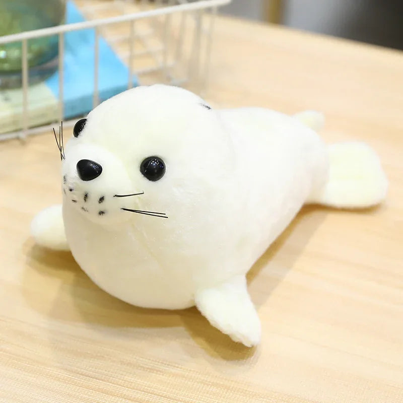 New Funny Aquarium Plush Toys Stuffed Soft Sea Lion Polar Bear Panda Doll Cuddly Desktop Pets Room Decor Kids Gift