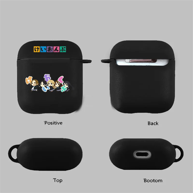 K on! Hirasawa Yui Anime Soft Earphone Case for Apple Airpods 1 2 3 Pro AirPods Pro CaseSoft Silicone Protective Cover