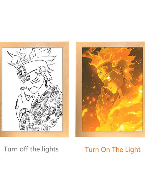 Naruto Anime Photo Frame Night Light Box