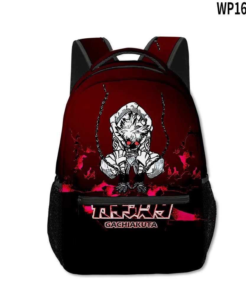 Trendy Popular Novelty Gachiakuta student Bookbag Notebook Backpacks 3D Print Oxford Waterproof Boys/Girls Travel Backpacks