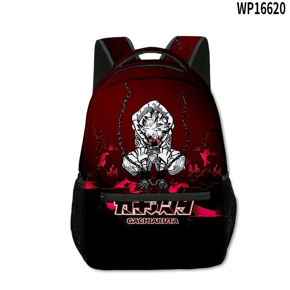 Trendy Popular Novelty Gachiakuta student Bookbag Notebook Backpacks 3D Print Oxford Waterproof Boys/Girls Travel Backpacks