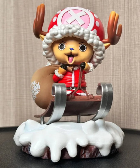 16CM One Piece ZERO Joba Large Christmas Joba Backpack Sled Scene Christmas Gift Selection Boxed Statue Model Desktop Pendant