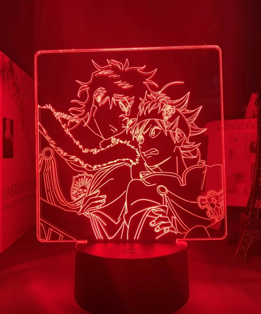 Acrylic 3D Anime Lamp - Black Clover Asta Nightlight