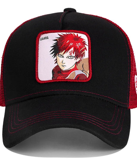 New Naruto Uchiha Summer Travel Peaked Men's Embroidery Hip-Hop Style Sun Visor Adjustable Trucker Mesh Cap Festive Gift