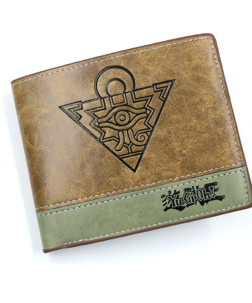 Anime demon slayer Man Bifold Wallets Khaki Card Holders Coin Purse