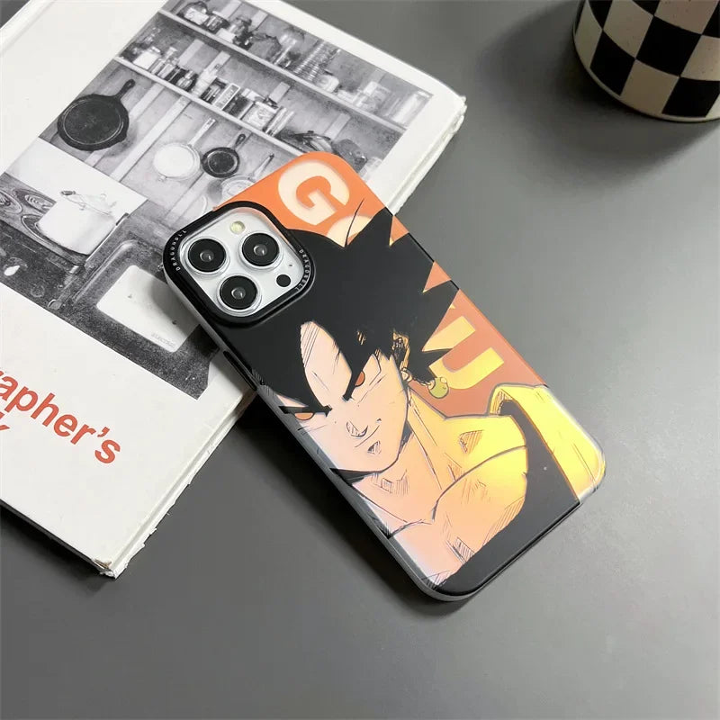 Dragon Ball Goku Phones Cases for IPhone 14 Pro Max Plus 11 12 13 Anime Super Saiyan Creative Shockproof Frosted Cover