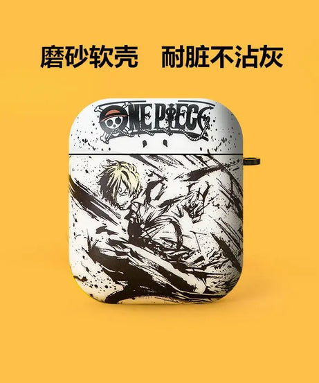 Anime One Piece Airpods1/2 Protective Case for Iphone Pro Bluetooth 3Rd Generation Earphones with Anti Drop Frosted Soft Shell