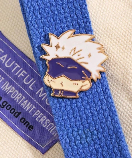 new Gojo Satoru Itadori Yuji Cute anime Creative Personality Kawaii Anime Character Q Version Badge Brooch Accessories Gift