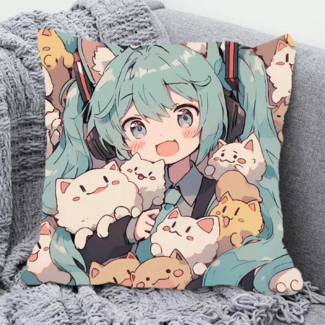 Hatsune Miku anime peripheral pillow Miku two-dimensional anime pillow cartoon anime peripheral pillow birthday holiday gift