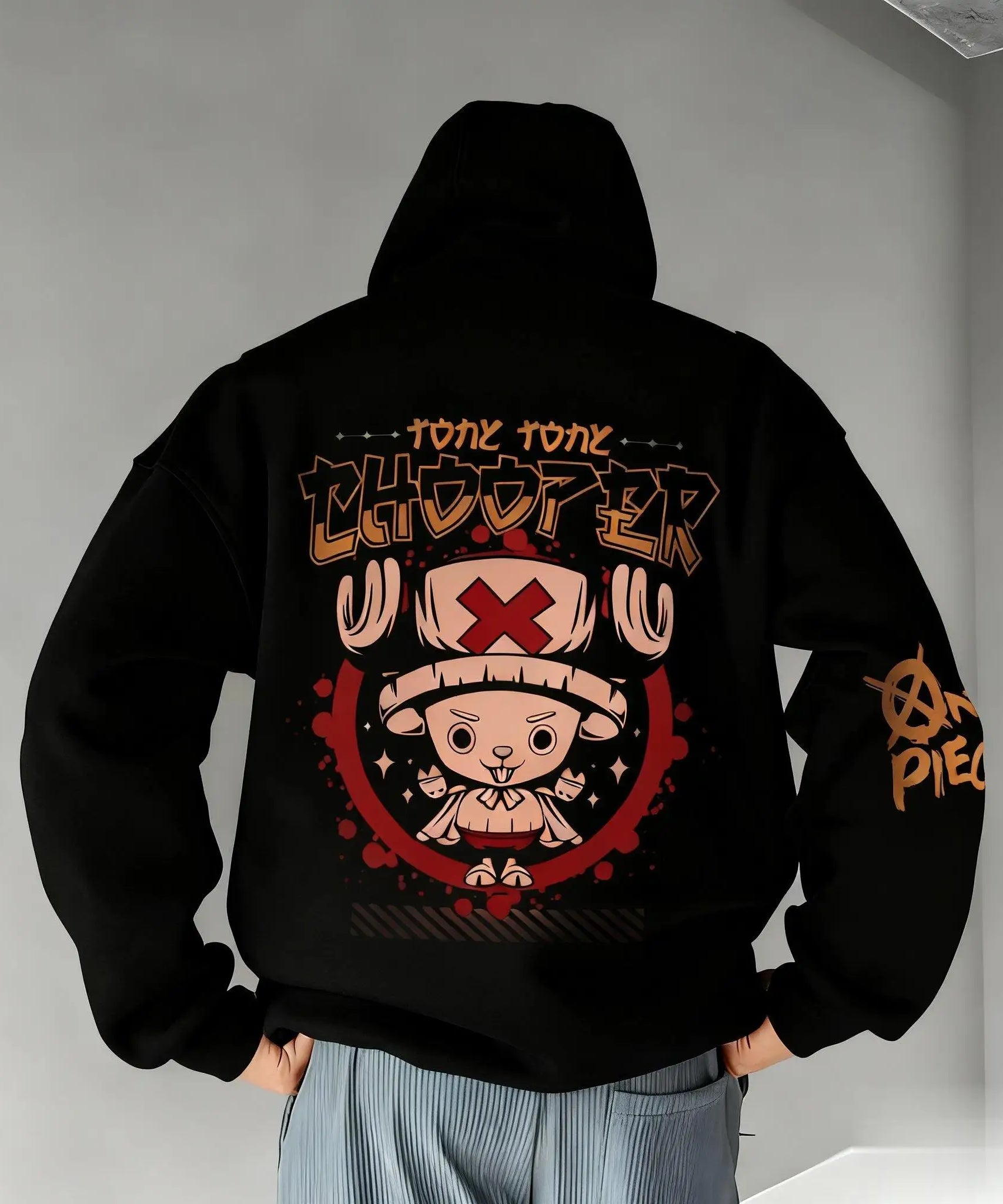 One Piece Anime Chopper Pullover Hoodie Men Women Autumn Winter Trendy Streetwear Casual Graphic Print Cosplay Hooded Sweatshirt