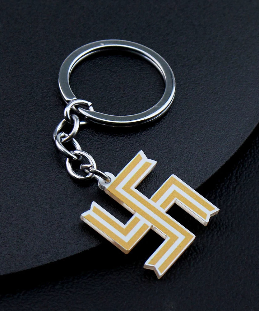 Anime Tokyo Avengers Keychain Cosplay Swastika Metal Pendant Keychain Car Backpack Decoration Jewelry Accessories Male Fans