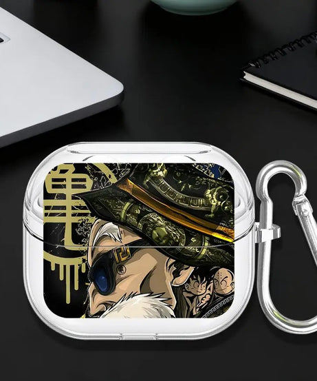 Clear Earphone Cases Cover With Hook Case For Samsung Galaxy Buds 3Pro 4Pro Live 3 FE 2Pro 2 4 Pro Master Roshi V-Vegeta