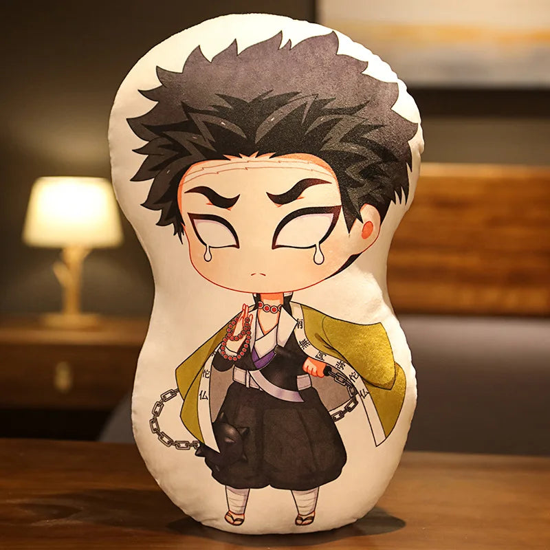 Tanjiro & Nezuko Plush Pillow – Demon Slayer Anime Cushion