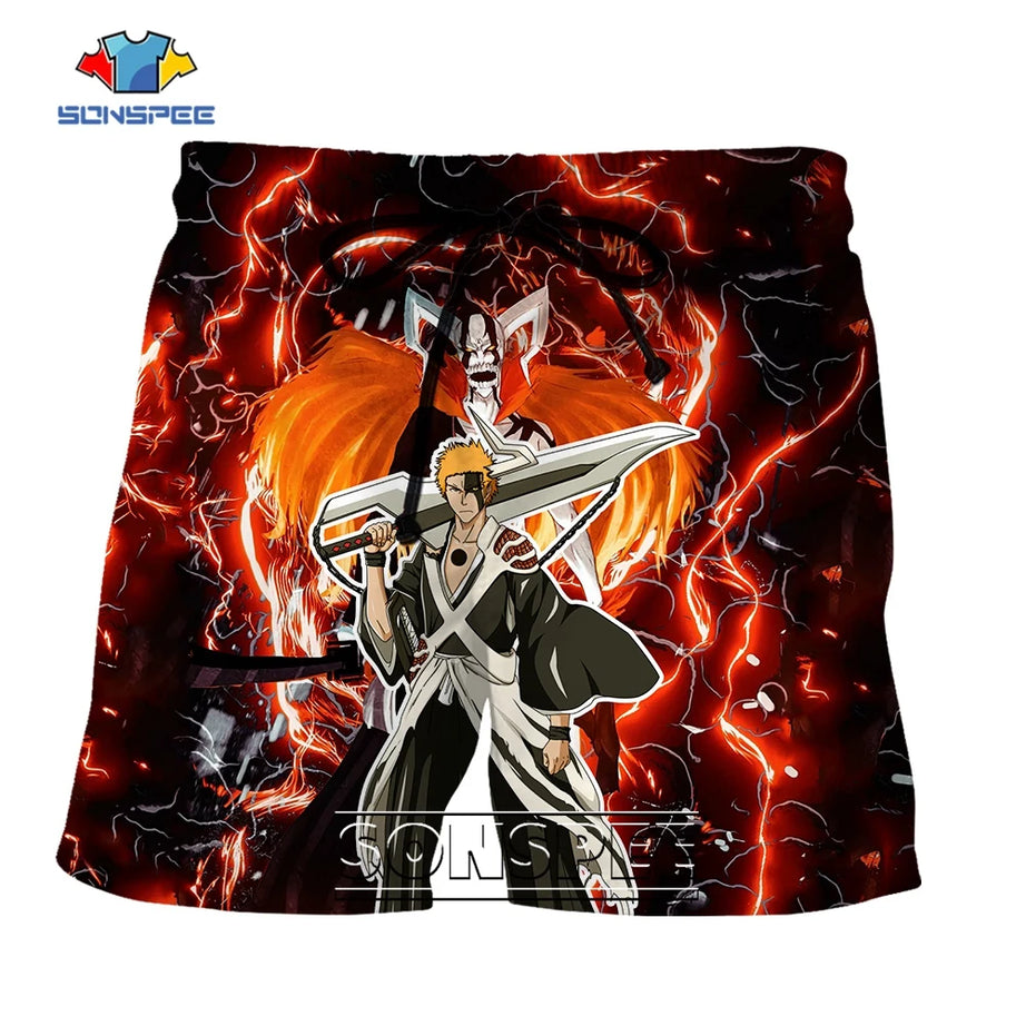 Kurosaki Ichigo BLEACH 3D Print Shorts - Anime Streetwear