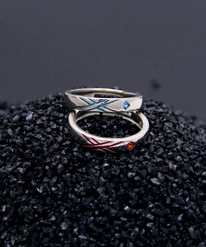Anime Darling In The Franxx Cosplay Ring HIRO ZERO TWO Adjustable Opening Rings For Couple Love Fashion Jewelry Accessories