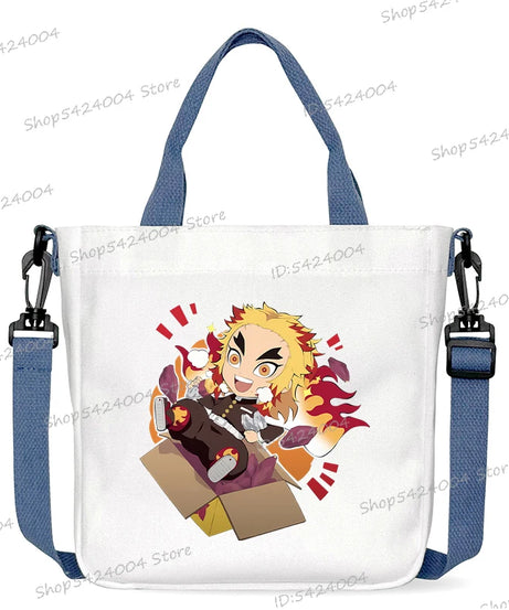 Demon Slayer Crossbody Bag – Rengoku & Tengen Graphic Print Shoulder Bag