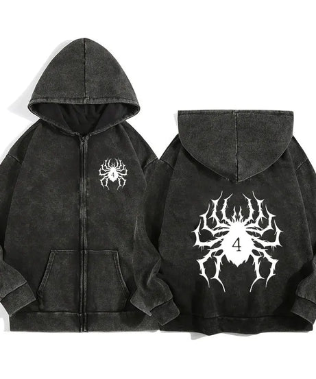 Hunter x Hunter Zip-Up Hoodie – Unisex Anime Streetwear Pullover