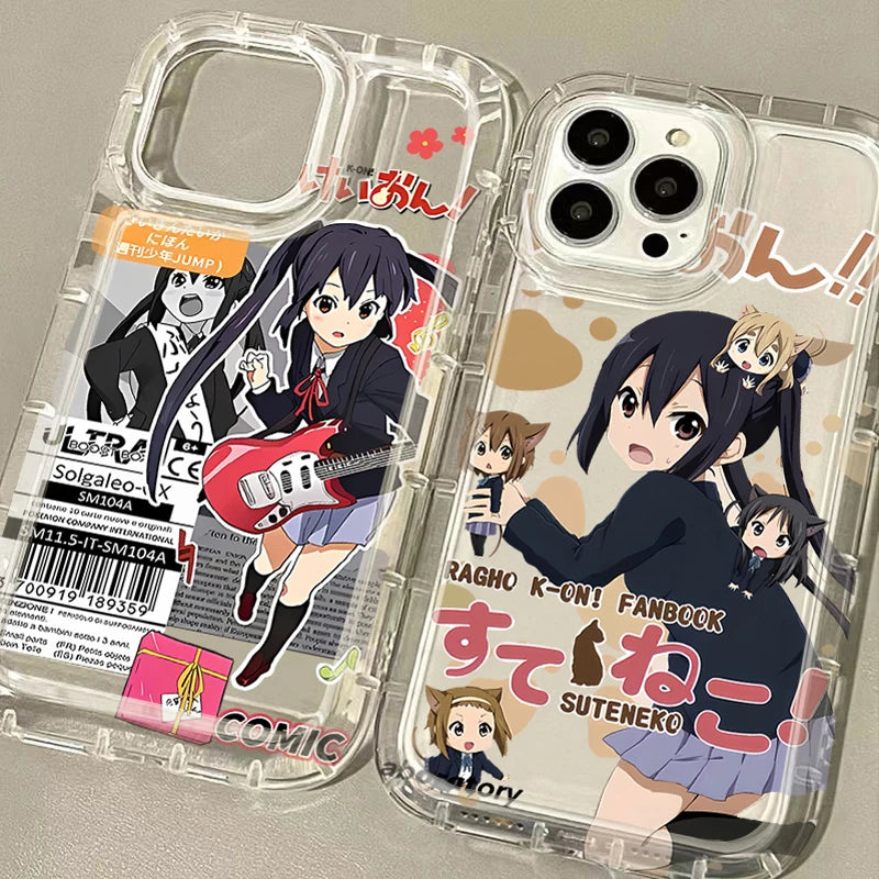 Cute K-ON Girls Case for Samsung Galaxy A14 A15 A55 A05 A05S A24 A13 A23 A73 A12 A22 A32 A52 A52S A72 A31 A51 A71 Cover