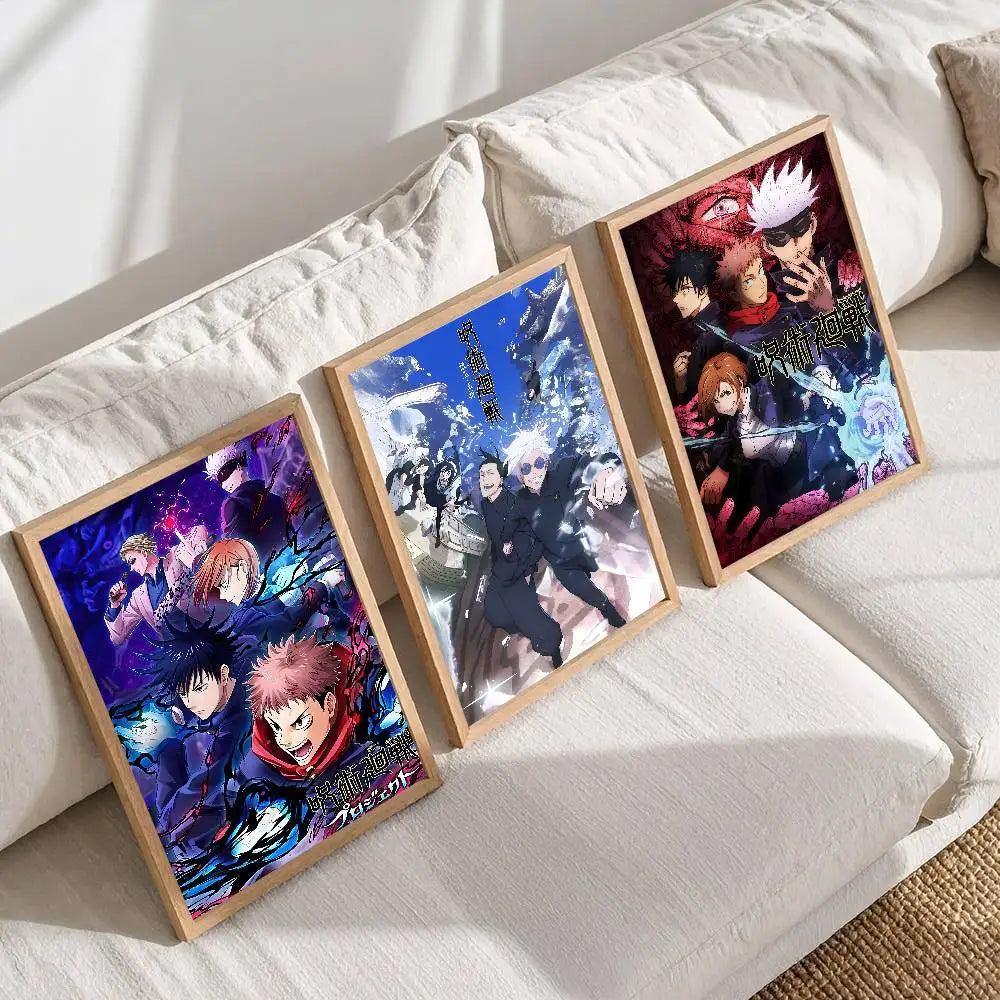 Anime Jujutsu Kaisen Graphic Poster – Self-Adhesive Waterproof Wall Sticker Decor 3