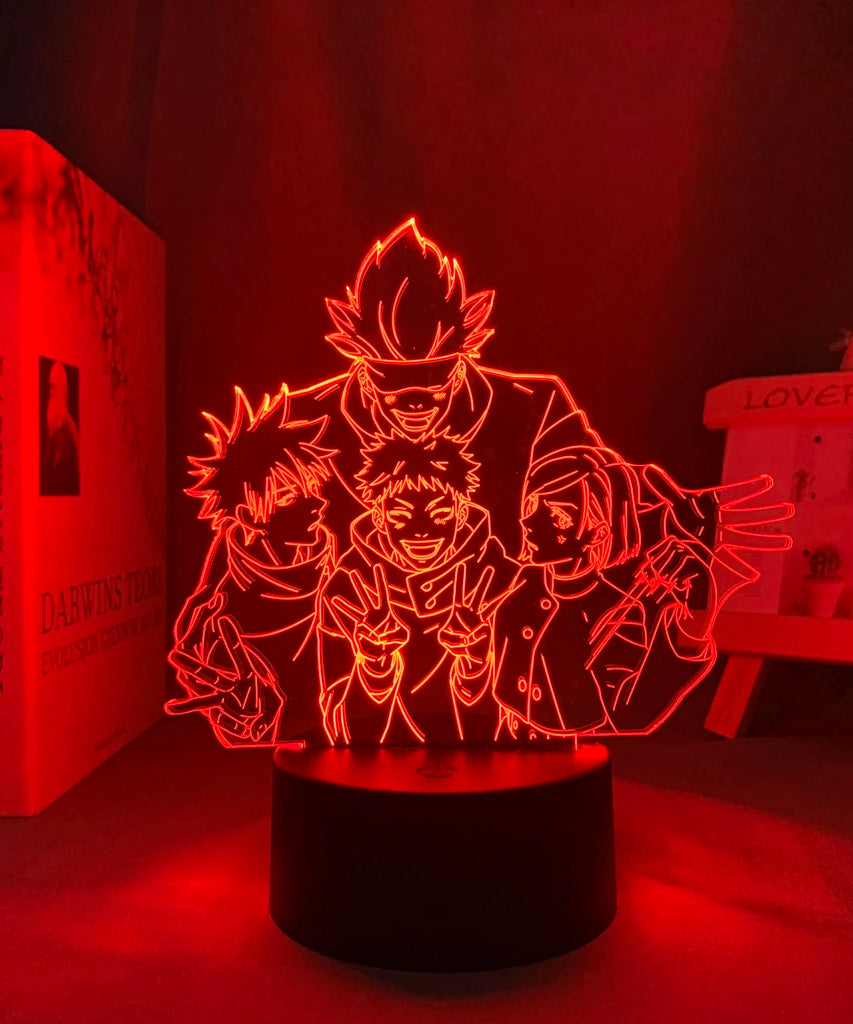 Anime Lamp Satoru Gojo Jujutsu Kaisen Led Night Light for Birthday Gift Jujutsu Kaisen Nightlight Satoru Gojo Lamp Drop Shipping