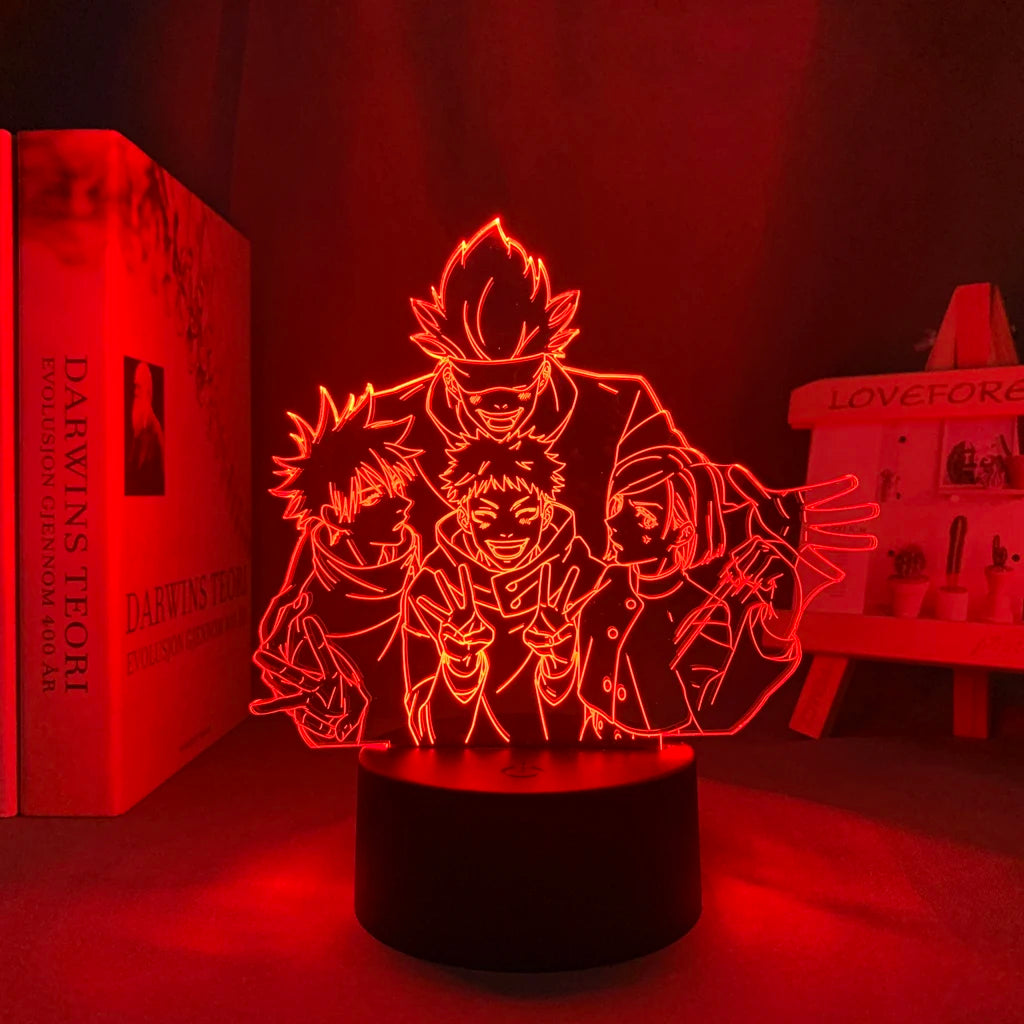 Anime Lamp Satoru Gojo Jujutsu Kaisen Led Night Light for Birthday Gift Jujutsu Kaisen Nightlight Satoru Gojo Lamp Drop Shipping
