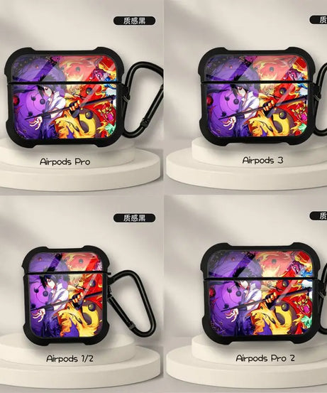 New Anime Naruto Sasuke Obito Protective Case for AirPods 3 for Airpods Pro 1 2 Wireless Bluetooth Headphone Case Christmas Gift