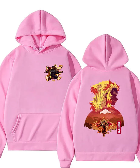 New Anime Rengoku Kyoujurou Printed Hoodies Men/women Sweatshirts Casual Fashion Y2K Fleece Hoodie Personality Pullover