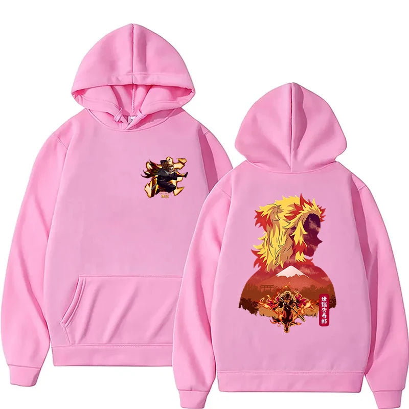 New Anime Rengoku Kyoujurou Printed Hoodies Men/women Sweatshirts Casual Fashion Y2K Fleece Hoodie Personality Pullover