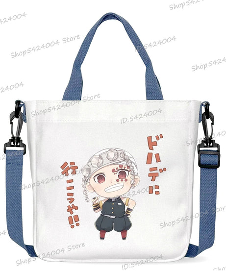 Demon Slayer Crossbody Bag – Rengoku & Tengen Graphic Print Shoulder Bag