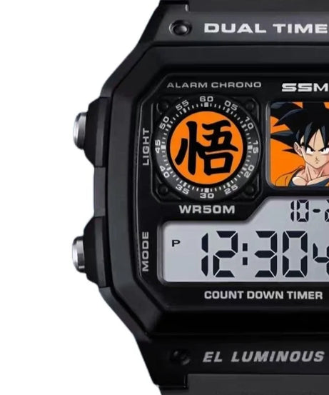 Dragon Ball Goku Digital Sports Watch – Waterproof Anime Wristwatch