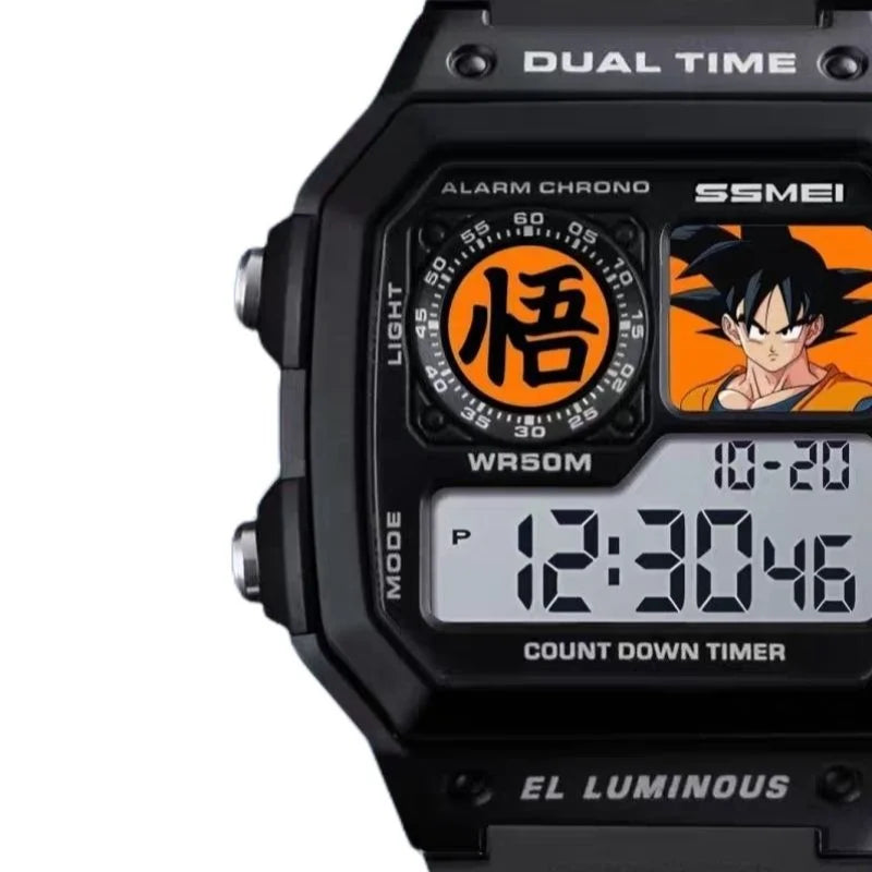 Dragon Ball Goku Digital Sports Watch – Waterproof Anime Wristwatch