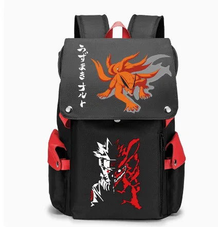 Naruto Anime Laptop Backpack – Large Capacity Travel & School Bag