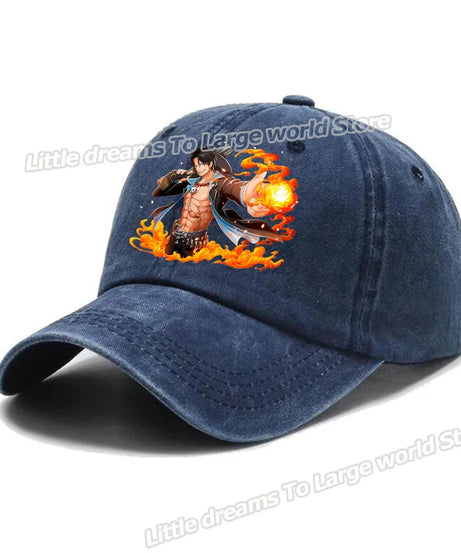 One Piece Baseball Cap Men Anime Printed Snapback Hat Adult Women Summer Sunshade Caps Unisex Hip Hop Casual Adjustable Hat Gift