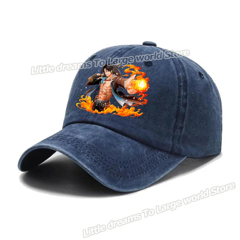 One Piece Baseball Cap Men Anime Printed Snapback Hat Adult Women Summer Sunshade Caps Unisex Hip Hop Casual Adjustable Hat Gift