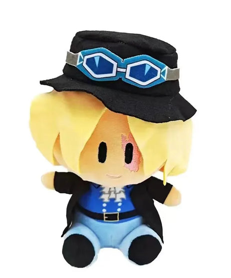 25Cm Anime One Piece Monkey D. Luffy Roronoa Zoro Sanji Plush Doll Pillow Ornament Children's