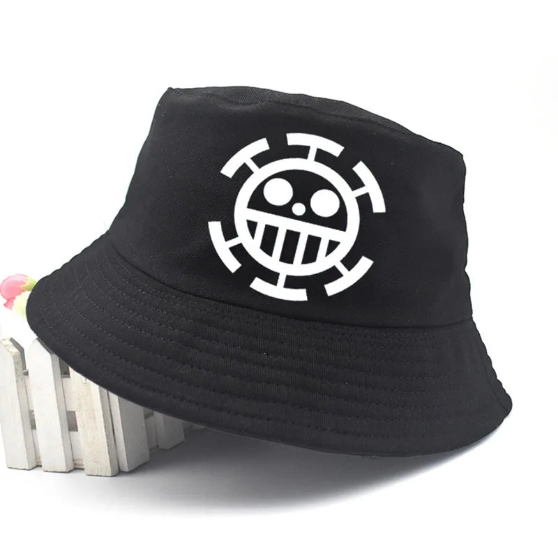 Anime One Piece Luffy Embroidery Bucket Hat