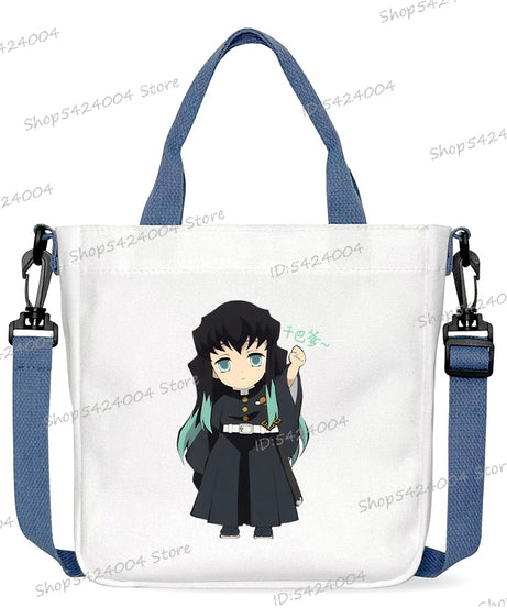 Demon Slayer Crossbody Bag – Rengoku & Tengen Graphic Print Shoulder Bag