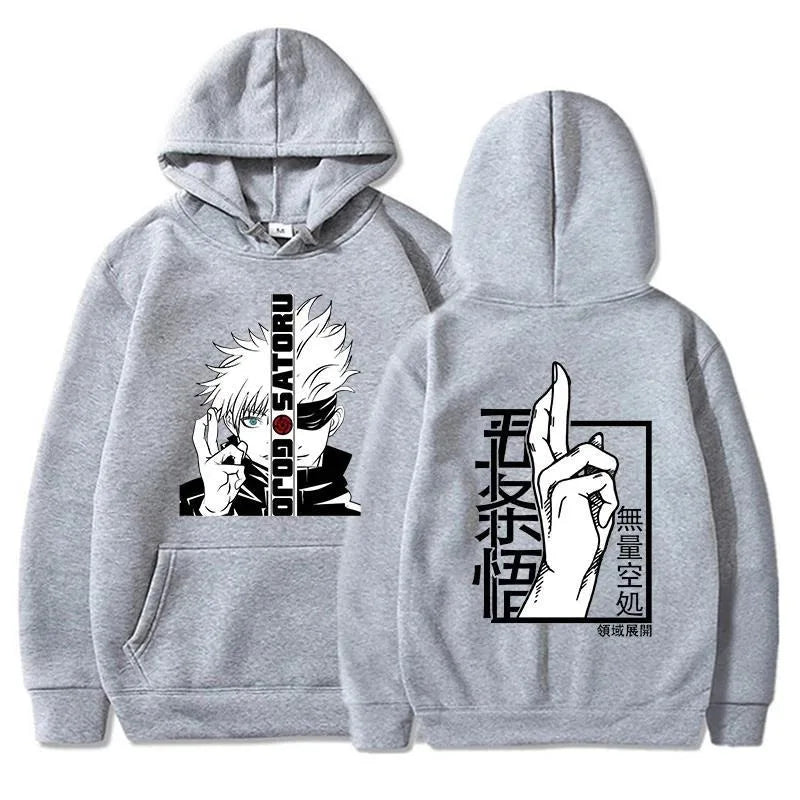 Gojo Satoru Jujutsu Kaisen Anime Hoodie – Premium Graphic Streetwear Pullover for Men & Women 7