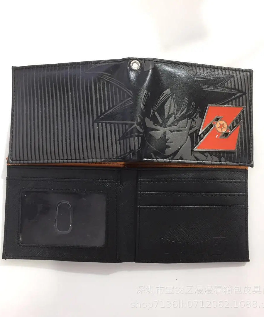 Dragon Ball PU Wallet – Son Goku & Bulma Foldable Anime Coin Purse