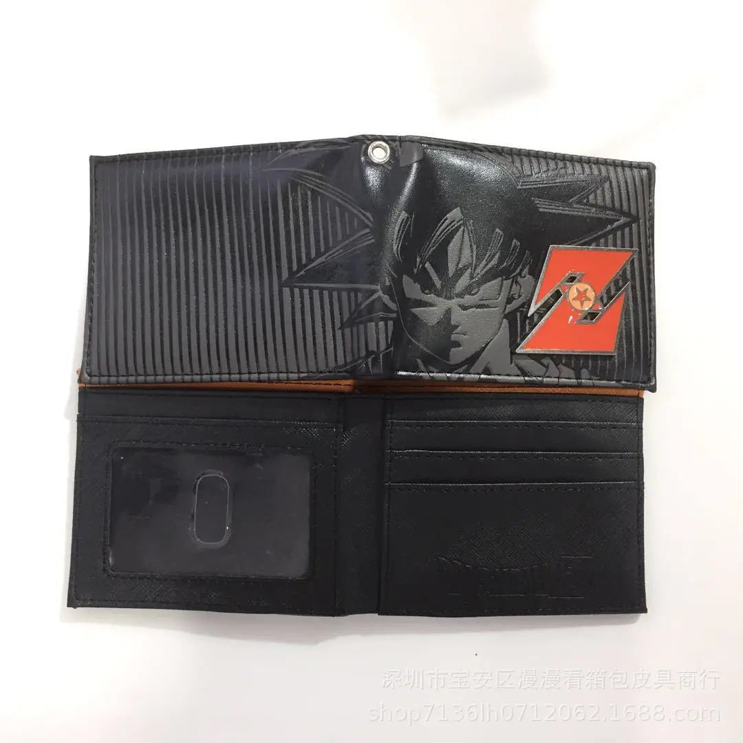 Dragon Ball PU Wallet – Son Goku & Bulma Foldable Anime Coin Purse