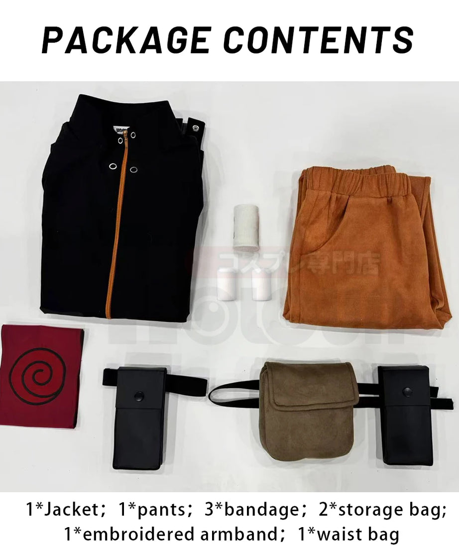 Naruto Uzumaki Cosplay Costume – Adult Unisex Full Set for Halloween & Conventions