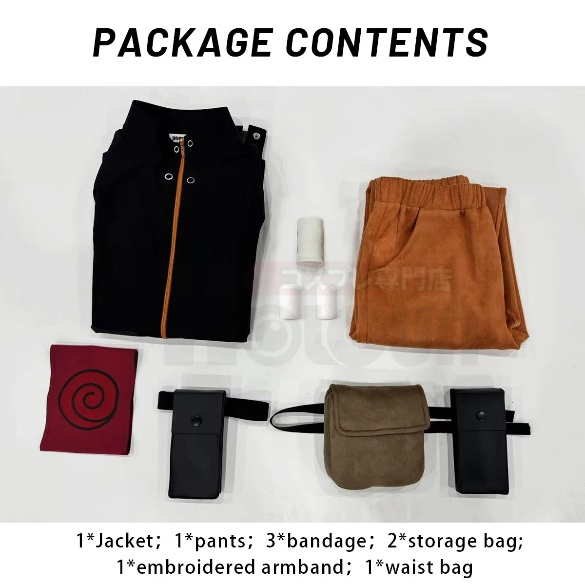 Naruto Uzumaki Cosplay Costume – Adult Unisex Full Set for Halloween & Conventions