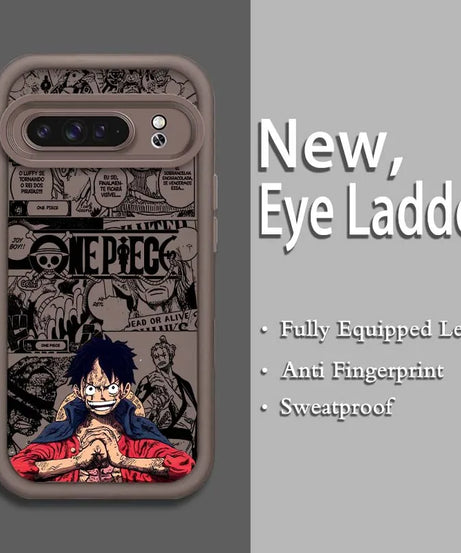 One Piece Eye Ladder Case – Shockproof Soft TPU Cover for Google Pixel 9–7A Pro/XL 5G