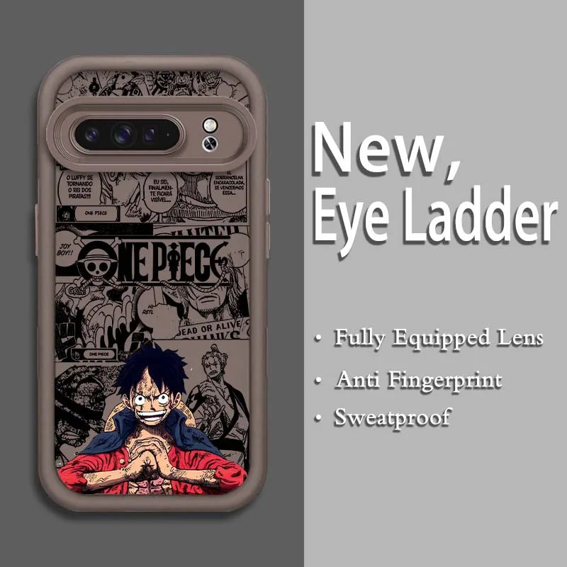 One Piece Eye Ladder Case – Shockproof Soft TPU Cover for Google Pixel 9–7A Pro/XL 5G